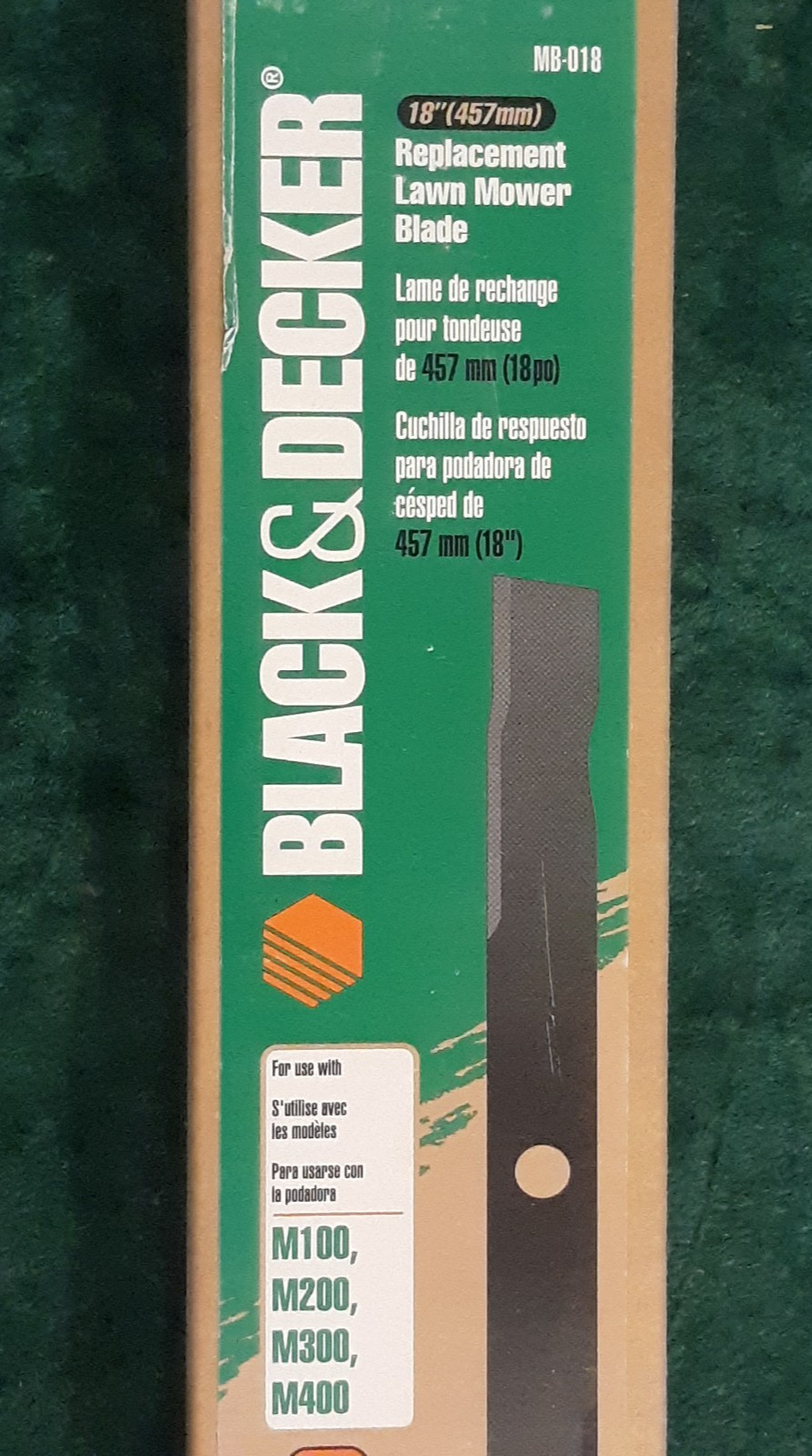 OEM Black & Decker MB-018 Mulching Mower Blade - New Old Stock gallery