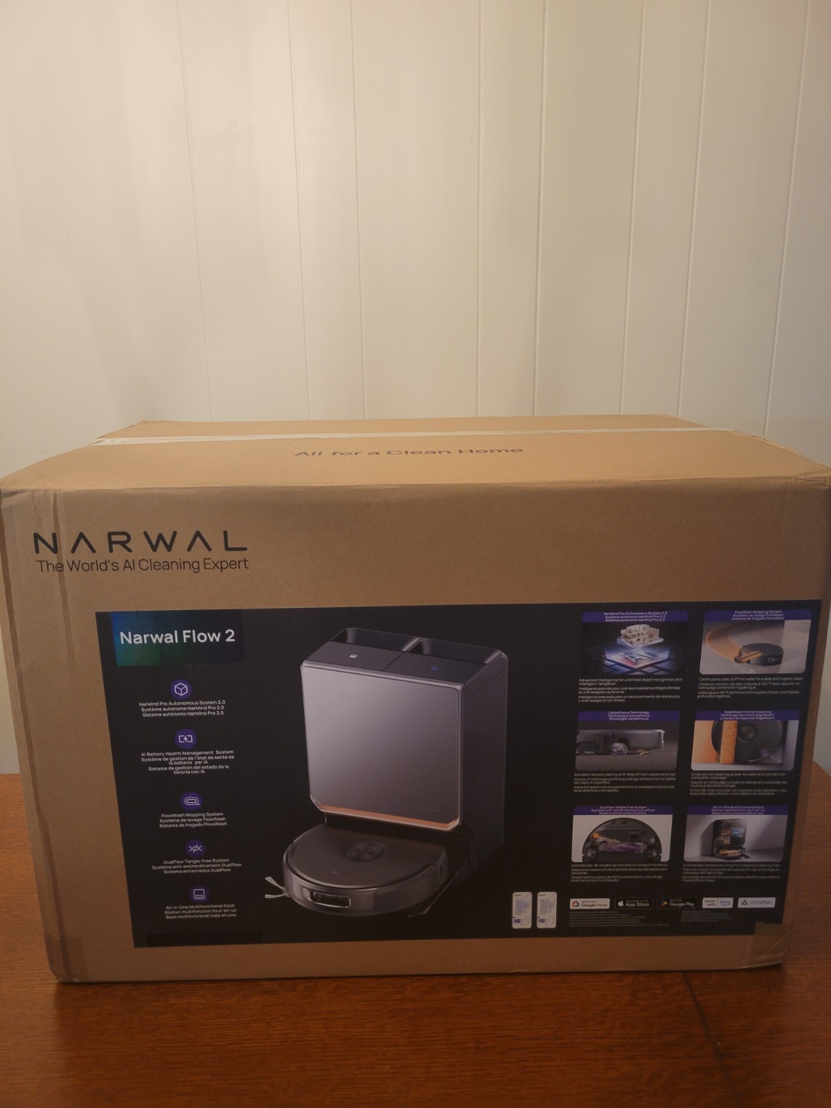 NARWAL Flow 2 Robot Vacuum and Mop Combo, 31,000Pa Suction, Self-Cleaning gallery