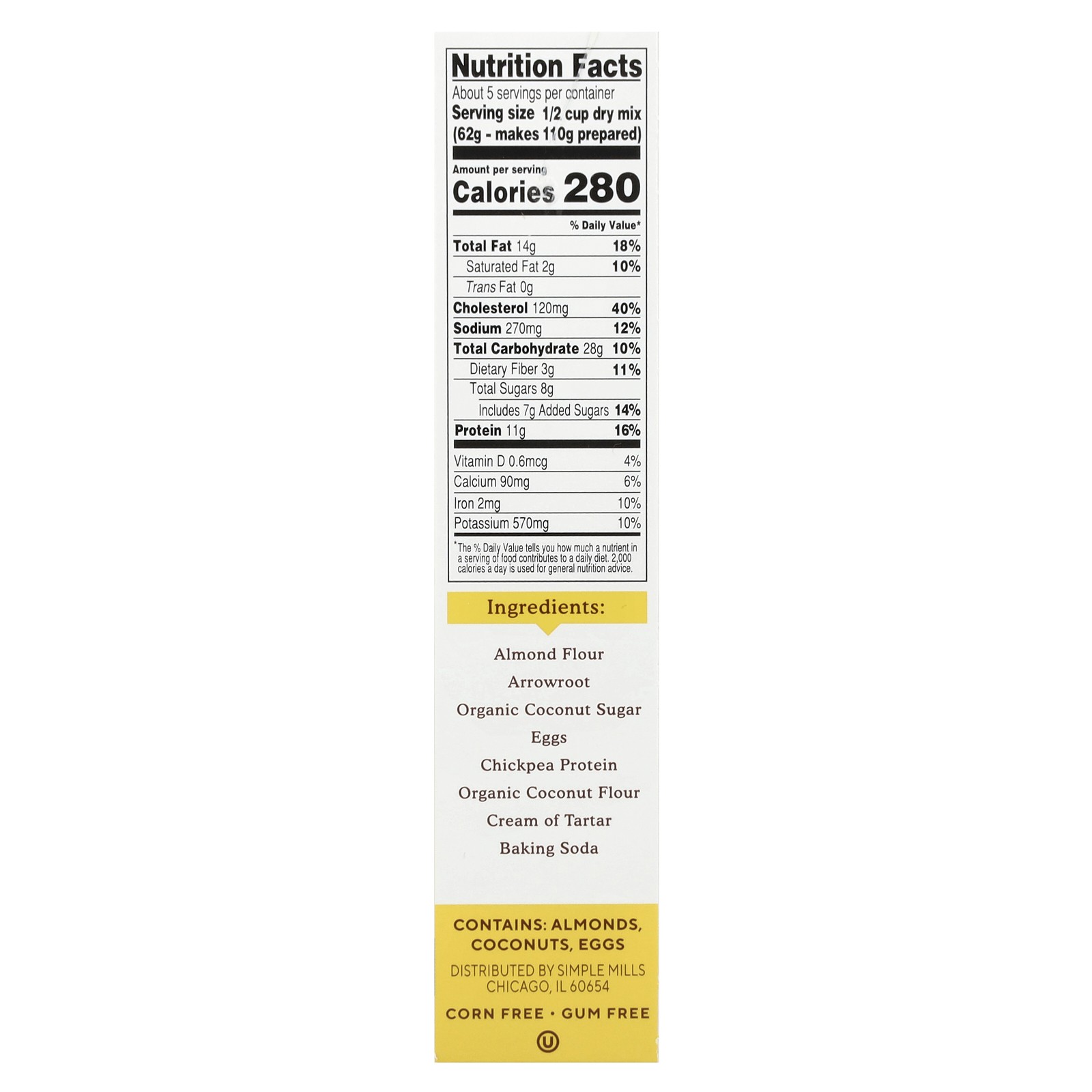 Protein Almond Flour Pancake Mix, Original, 10.4 oz (295 g) gallery
