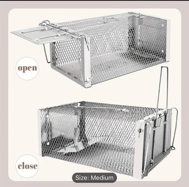 Rat Trap for Effective Mouse Catch and Release - Compact Silver Design gallery