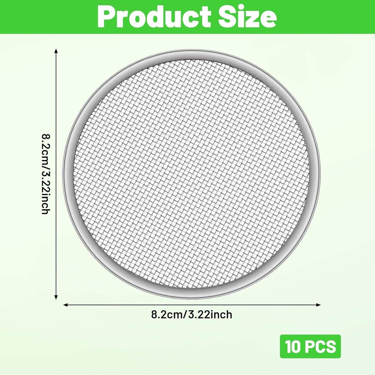 10 Pack Sprouting Lids for Wide Mouth Mason Jars Stainless Steel Strainer Screen gallery