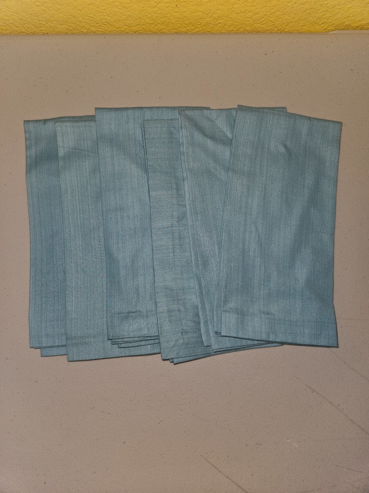 Crate & Barrel Linden Napkin Azure x6 gallery