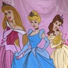 Disney Princess Throw Blanket 64" X 89" / Arora Cinderella Belle / Oversized gallery