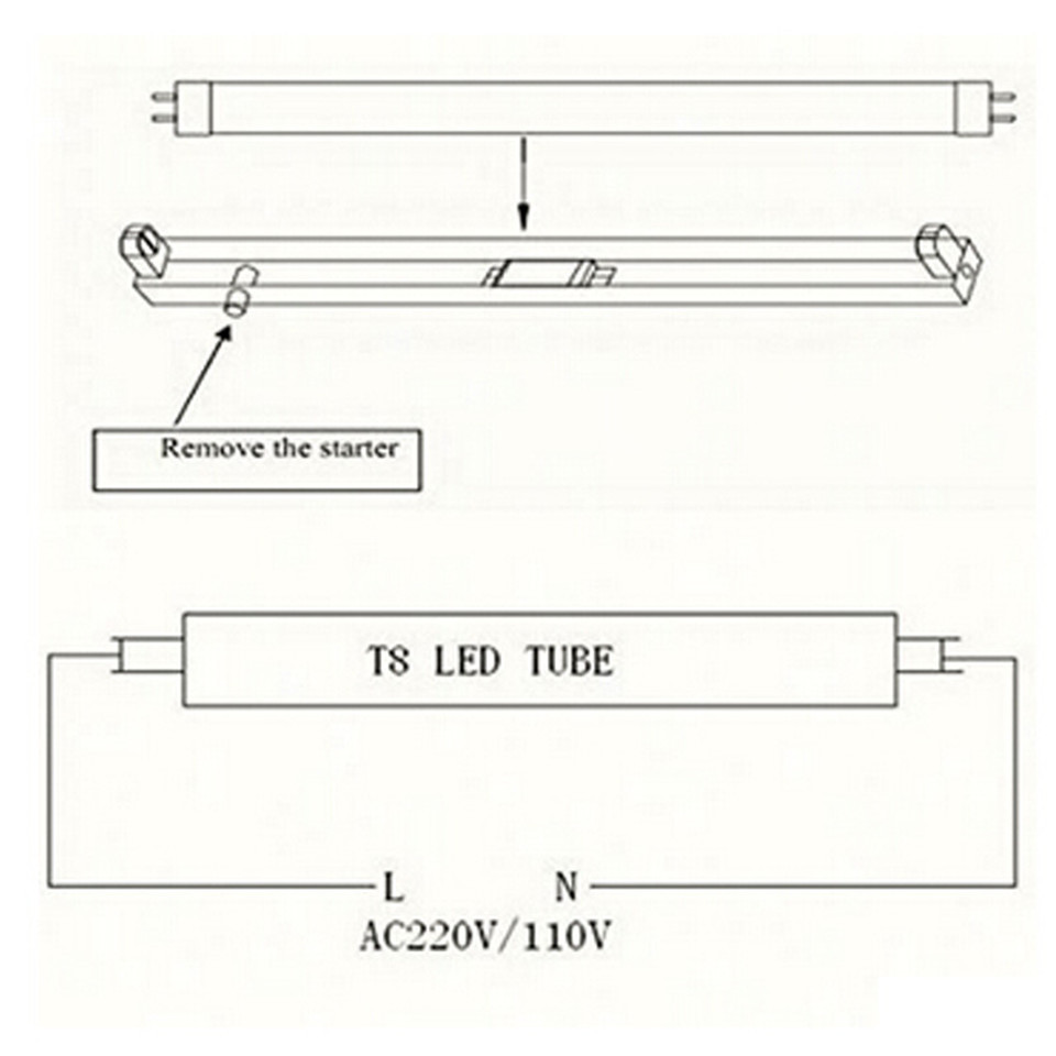 T8 4ft Fluorescent Light Bulb 48inch LED Replacement Tube Clear Milky No Ballast gallery