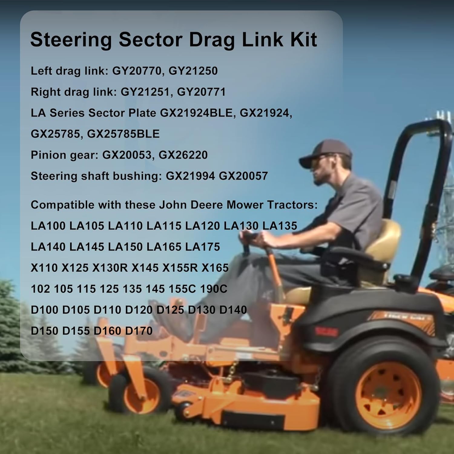 Steering Sector Drag Link Kit For John Deere LA100 LA105 LA110 LA115 LA120 LA130 gallery