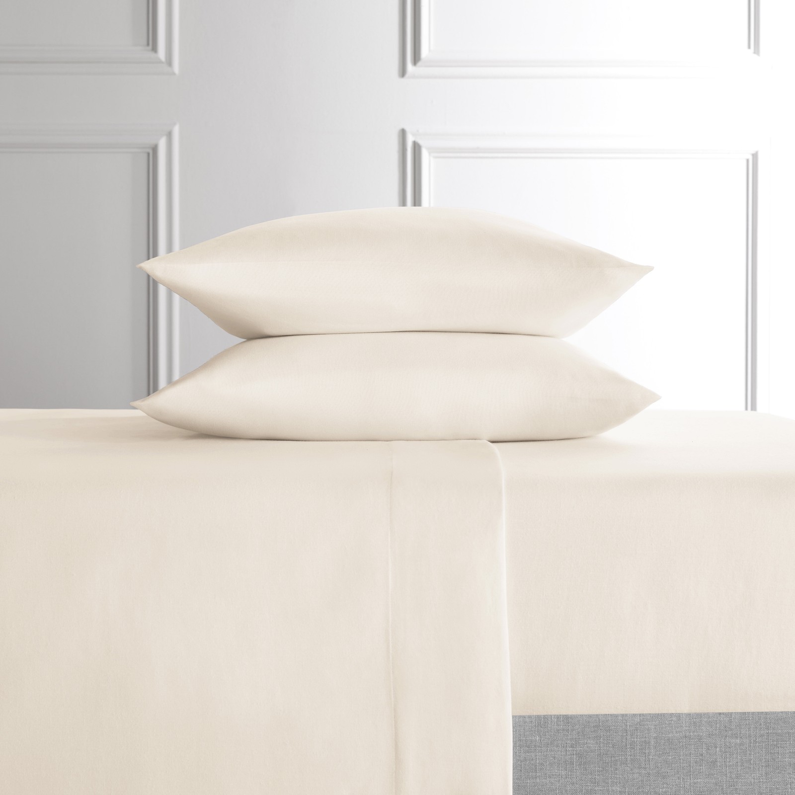 4-Piece Tan Lyocell & Linen Blend Percale Bed Sheet Set Queen gallery