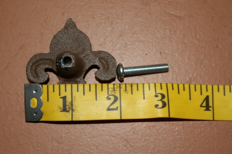 FLEUR DE LIS drawer/door pull,knob,Victorian decor,kitchen decor,gifts F-8 gallery