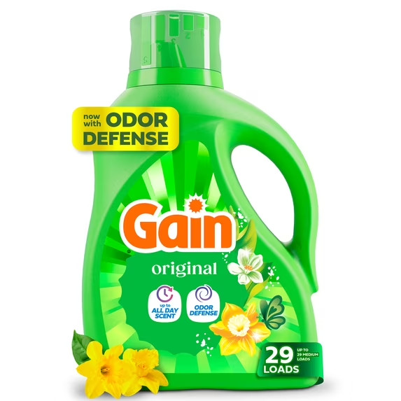 Gain Laundry Detergent Liquid, Now with Odor Defense, Original Scent, 39 fl oz, gallery