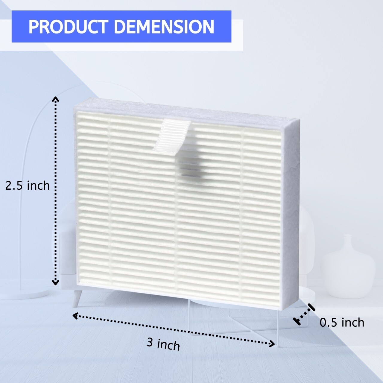 Nisipra AP03 Replacement HEPA Filter for Conair Portable Small Air Purifier, 4pk gallery