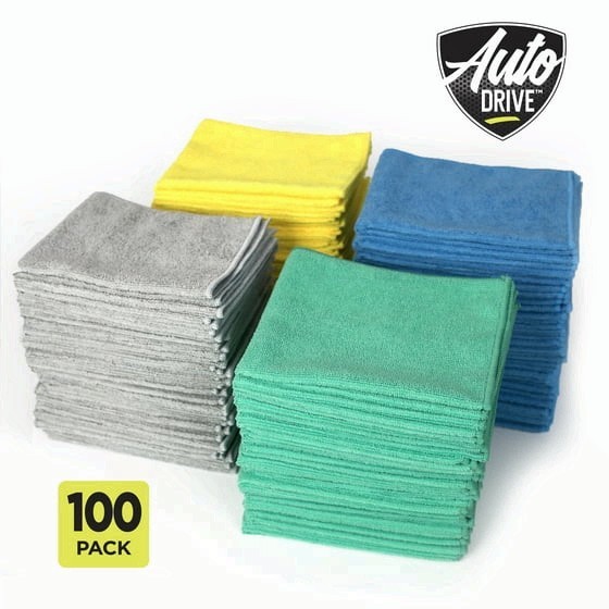 Auto Drive Multipurpose Microfiber Towels, 12" x 16", 100 Pack gallery