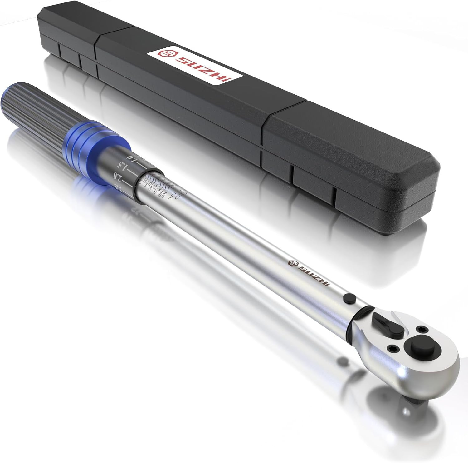 3/8 Inch Drive Torque Wrench 10-100Ft.Lb/13.6-135.6Nm, 72 Teeth, Longer 18.3'' A gallery