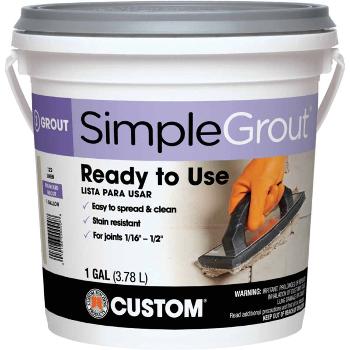 Custom Building Products Simplegrout Gallon Natural Gray Pre-Mixed Sanded Tile gallery