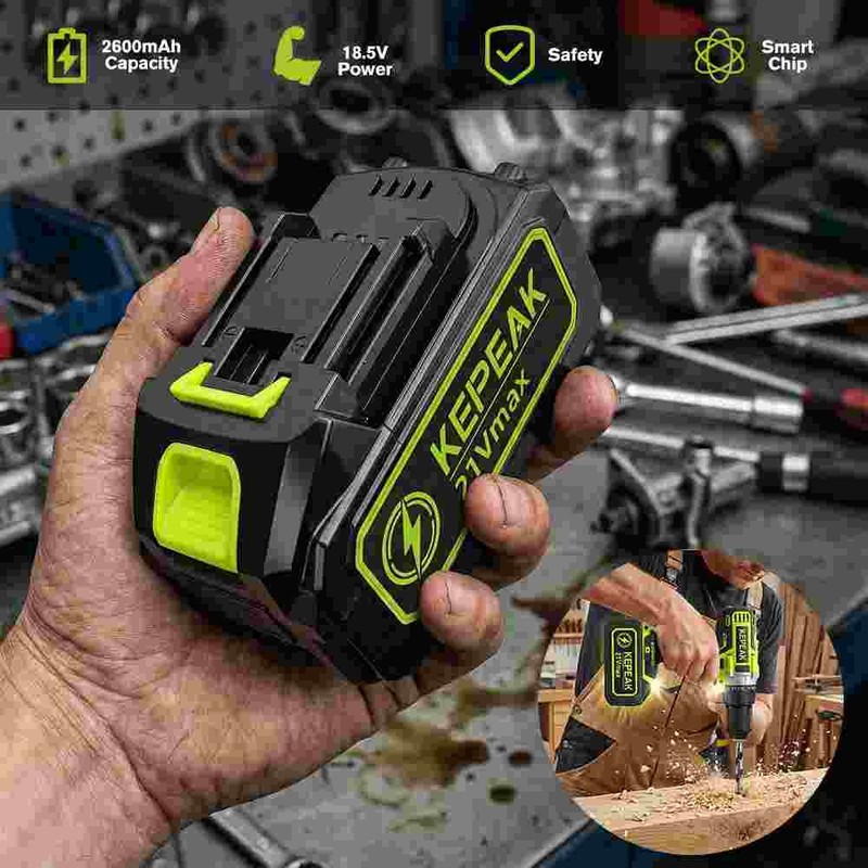 21V Lithium-ion Battery Replacement & Backup Battery with LED Power Indicator gallery