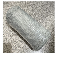 OLANLY Gray Chenille Rectangular Bath Mat Rug, Solid, Machine Wash Tumble Dry