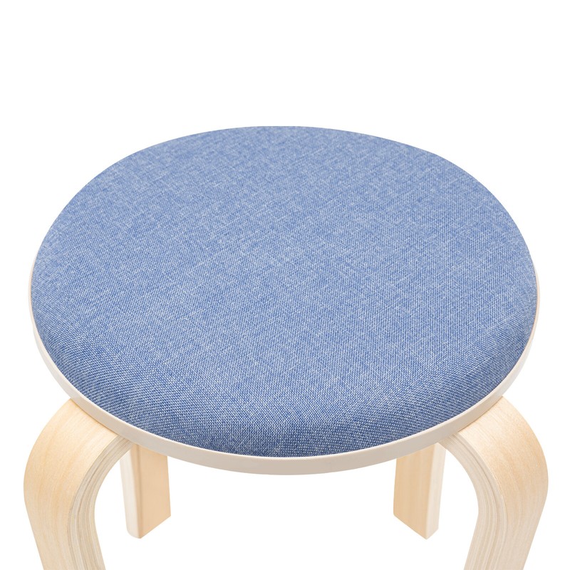 Colorful Stackable Round Stools, Set of 8 Stacking Wooden Stools 41.5*31*43cm gallery