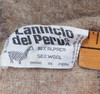 Alpaca Wool Blend Throw Blanket Fringe 54”x60” Cream Tan Green Check PERU gallery