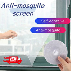 Mosquito Net Window Screen, Custom Size PP Nano Mesh, Self Adhesive, New