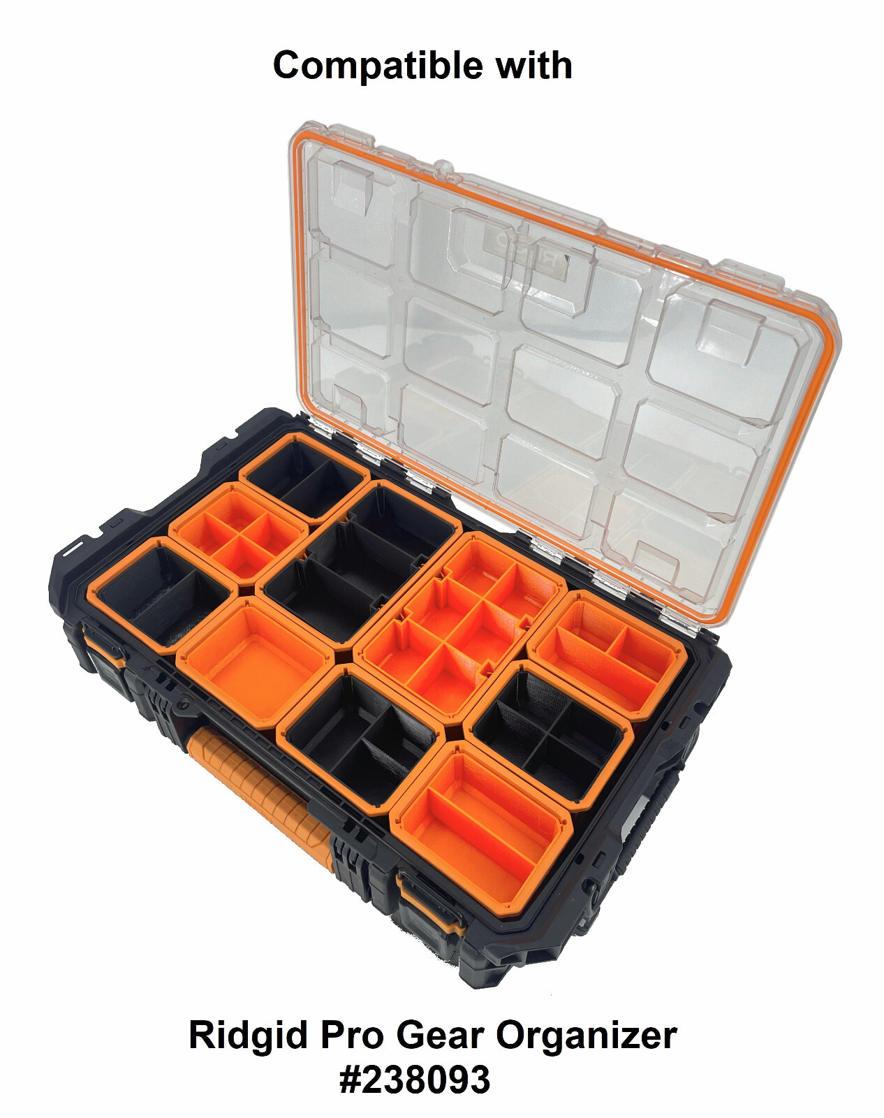 Ridgid Pro Gear Organizer Compatible Small Nesting Insert Bin gallery