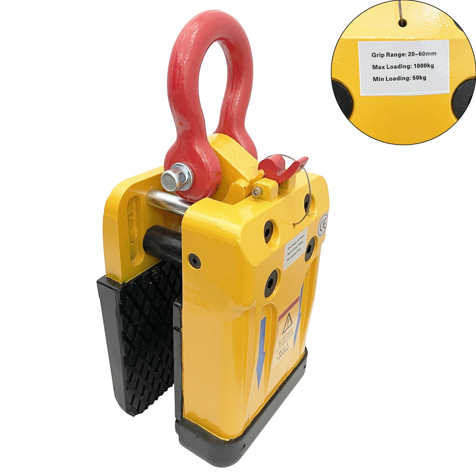 20-60mm Granite Stone Marble Lifter Stone Slab Lifting Clamp 0.8"-2.3" 1000KG gallery