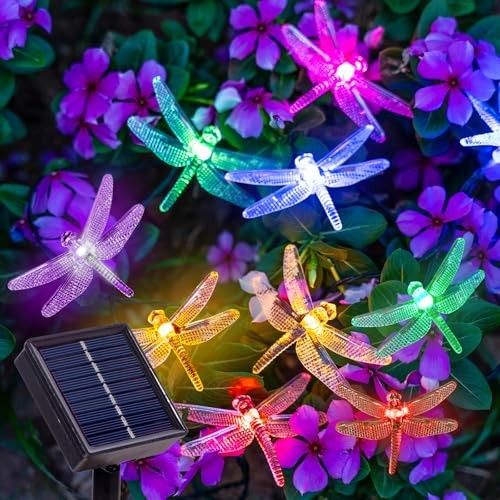 25.9 FT Dragonfly Solar String Lights, 8 Modes Waterproof Dragonflies gallery