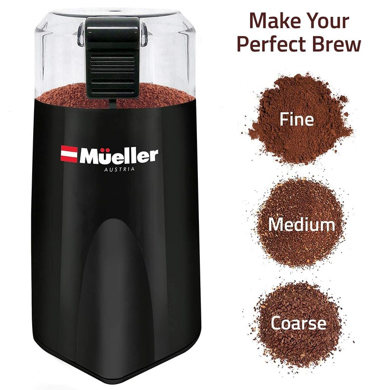 Mueller HyperGrind Precision Electric Spice/Coffee Grinder Mill - Black gallery