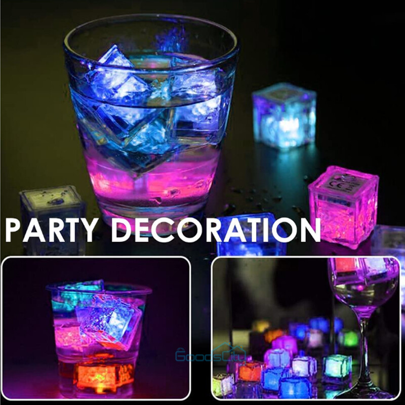 Lot Light Up Ice Cubes for Drinks Multi-Color LED Ice Cubes for Ice Cube Light gallery
