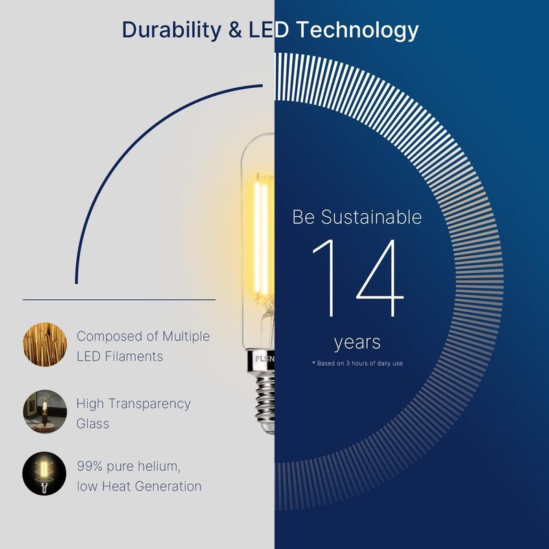60W Equivalent Dimmable Candelabra LED Bulbs, 2700K Soft White, E12, 6 Pack gallery