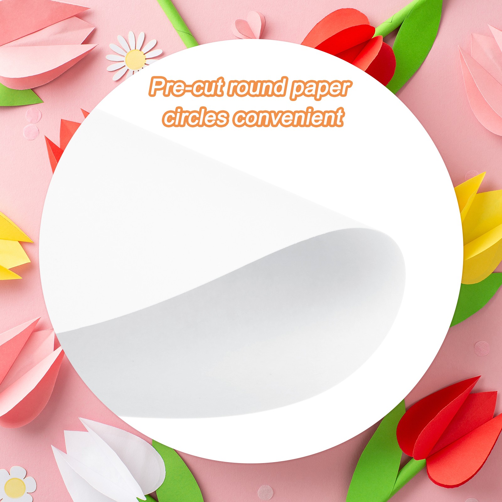 30 PCS White Color Circle Cutouts Paper 10 Inch Round Cutouts gallery