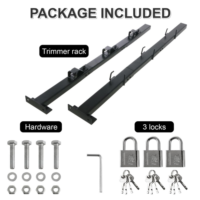 Weed Eater Racks for Open Trailer - Trimmer Rack Weedeater Rack for Trailer L... gallery