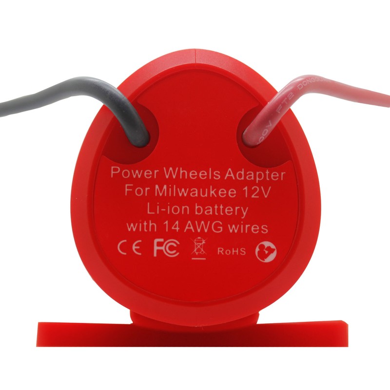 1-2X DIY Power Wheels Adapter Holder Compatible With Milwaukee M12 12V Battery gallery
