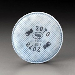 3M™ Particulate Filter 2078 , 100pcs (Packs of 2, 50 Packs per order)