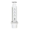 Pull-Up Power Socket – 3 AC Outlets, 2 USB Ports for Kitchen, Office, Desk gallery