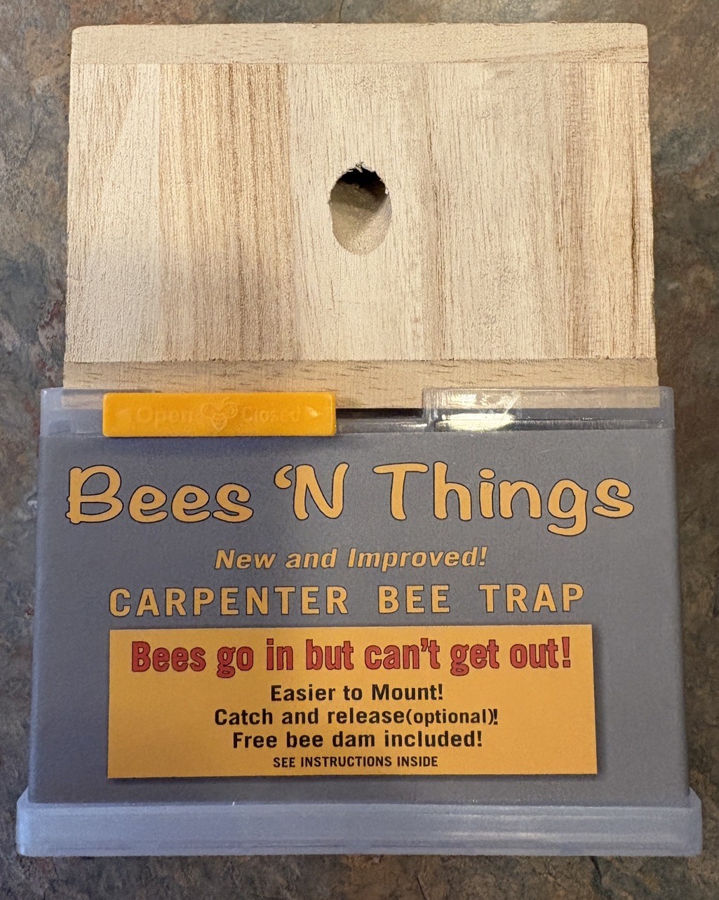 Bees N Things Carpenter Bee Trap, Lot Of 7 - Wood Outdoor Non-Toxic gallery