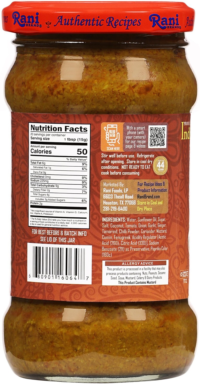 Rani Korma Curry Cooking Spice Paste 10oz (300g) Glass Jar gallery
