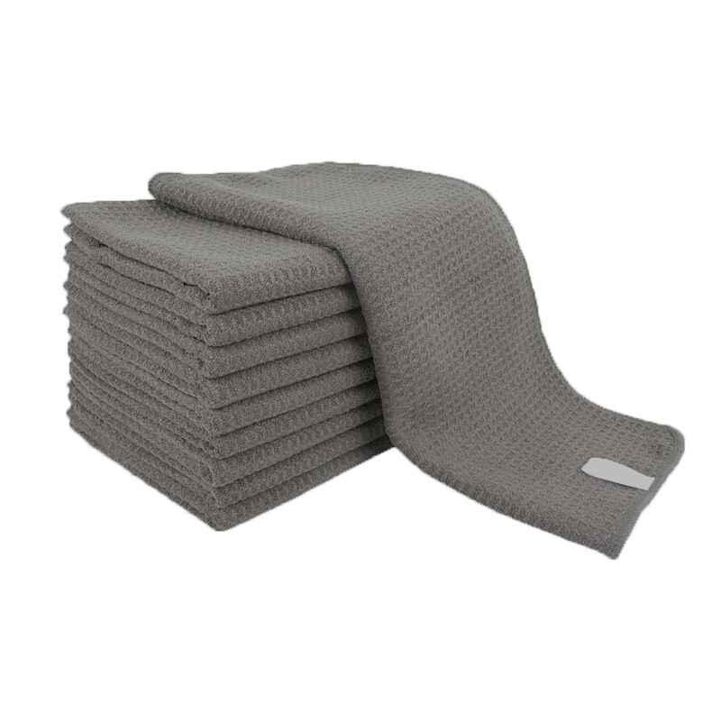 Microfiber Car Drying Towel Car Detail Cleaning Cloth Waffle Woven Large 16"x24" gallery