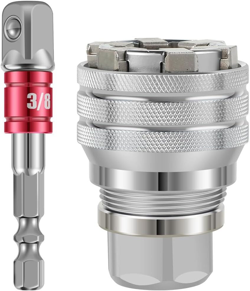 Wrench Torque Ratchet Adapter Universal Sleeve Adjustable Head Spanner Socket gallery