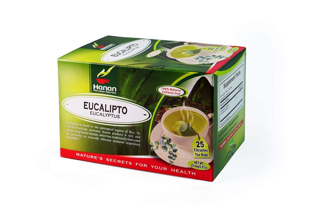 Hanan Peruvian Secrets Eucalyptus Herbal Tea | 100% Natural Eucalyptus Leaves |
