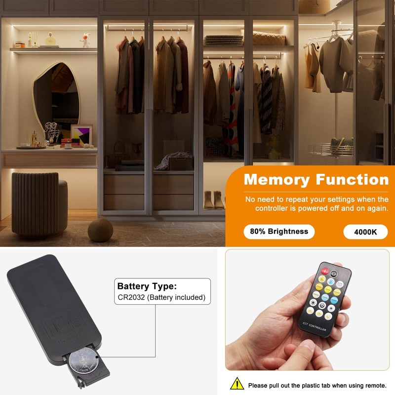 RF Remote Dimmer for CCT Tunable COB LED Strip Lights 17-Key Wireless Control gallery