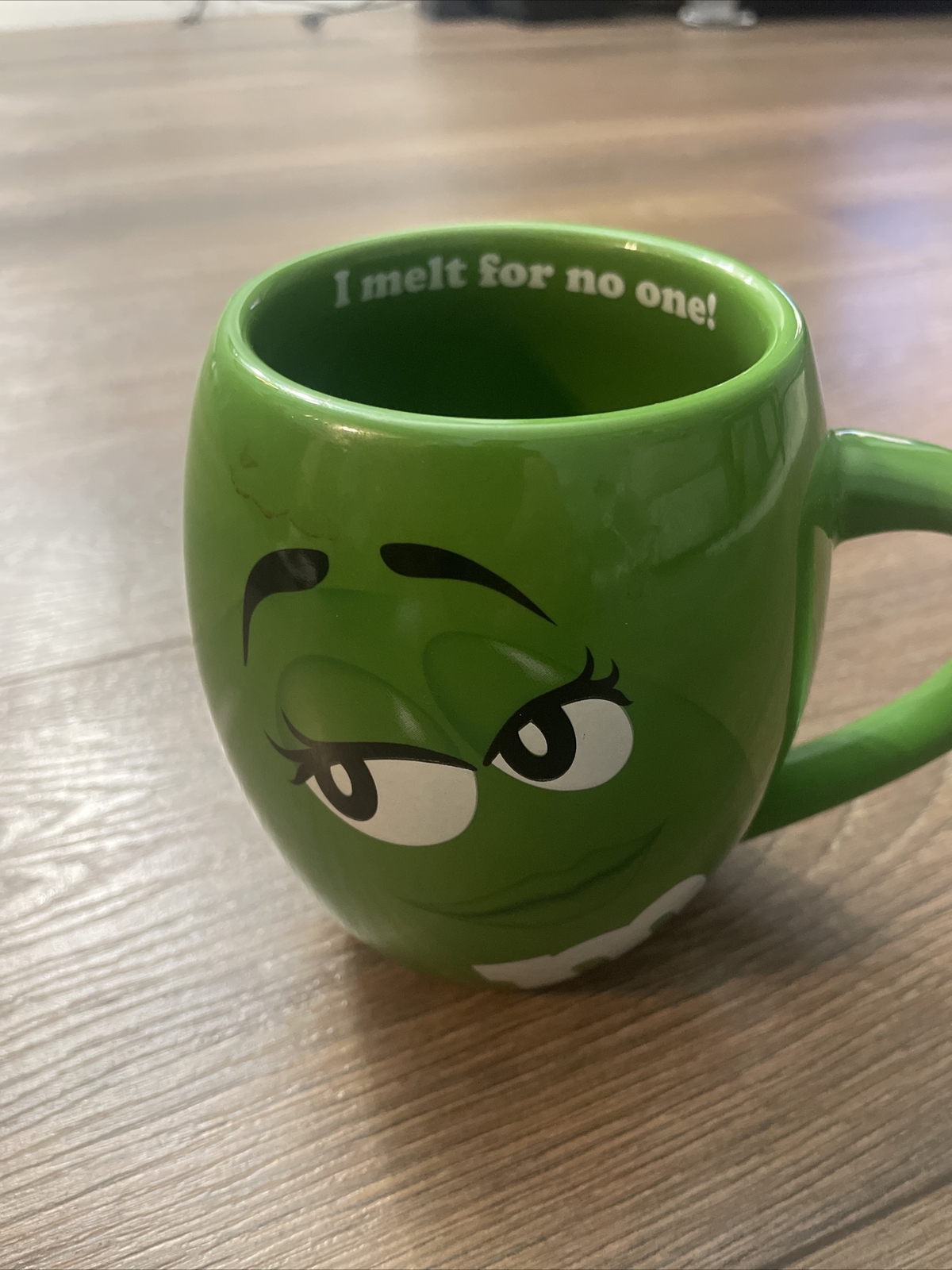 2016 M & M's Green Character Coffee Mug, “I Melt For No One” F5 gallery