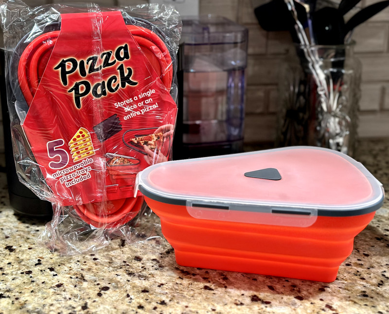 Ultimate Pizza Pack Storage Container Reusable Foldable Portable Microwavable! gallery