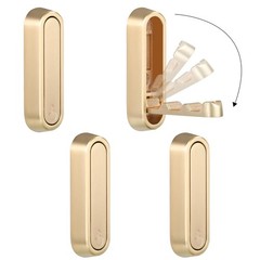 4 PCS Gold Foldable Wall Hooks Folding Coat Towel Backpack Utility Hooks