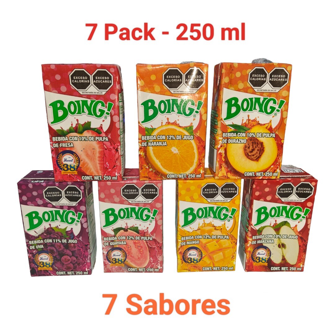 Boing Pascual Fruit Juice 7 Pack 250 ml, 7 Sabores, Jugo de Frutas Boing Mexico gallery