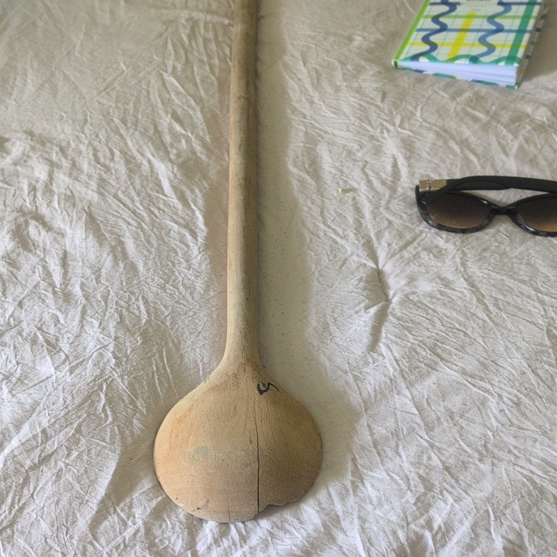 Wood Cooking Spoon, Beige Solid/Plain Reusable Wooden Handle, 1-Piece gallery
