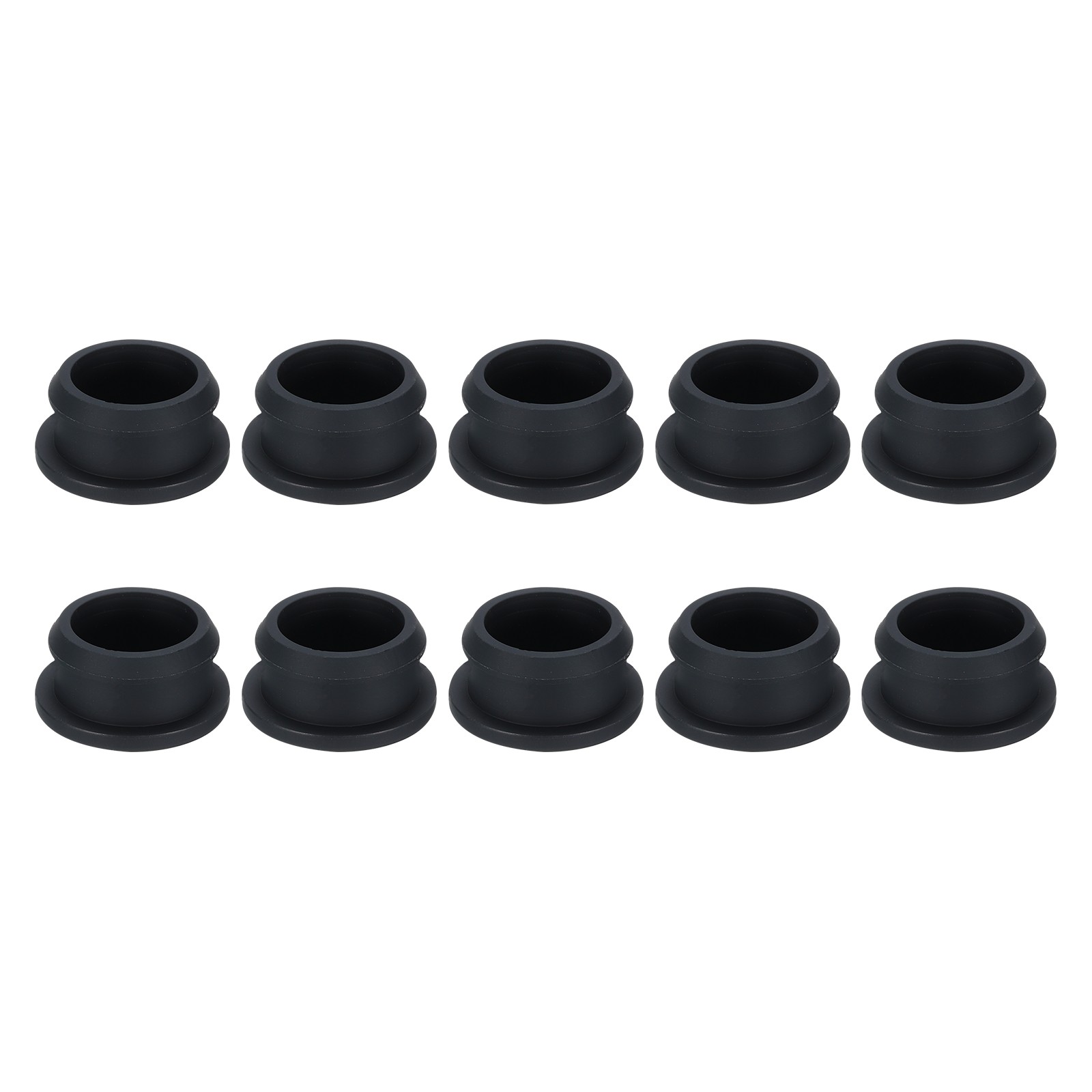 Snap in Locking Hole Plugs Rubber Panel Seal Cover 25mm/0.98" Black/10Pcs gallery