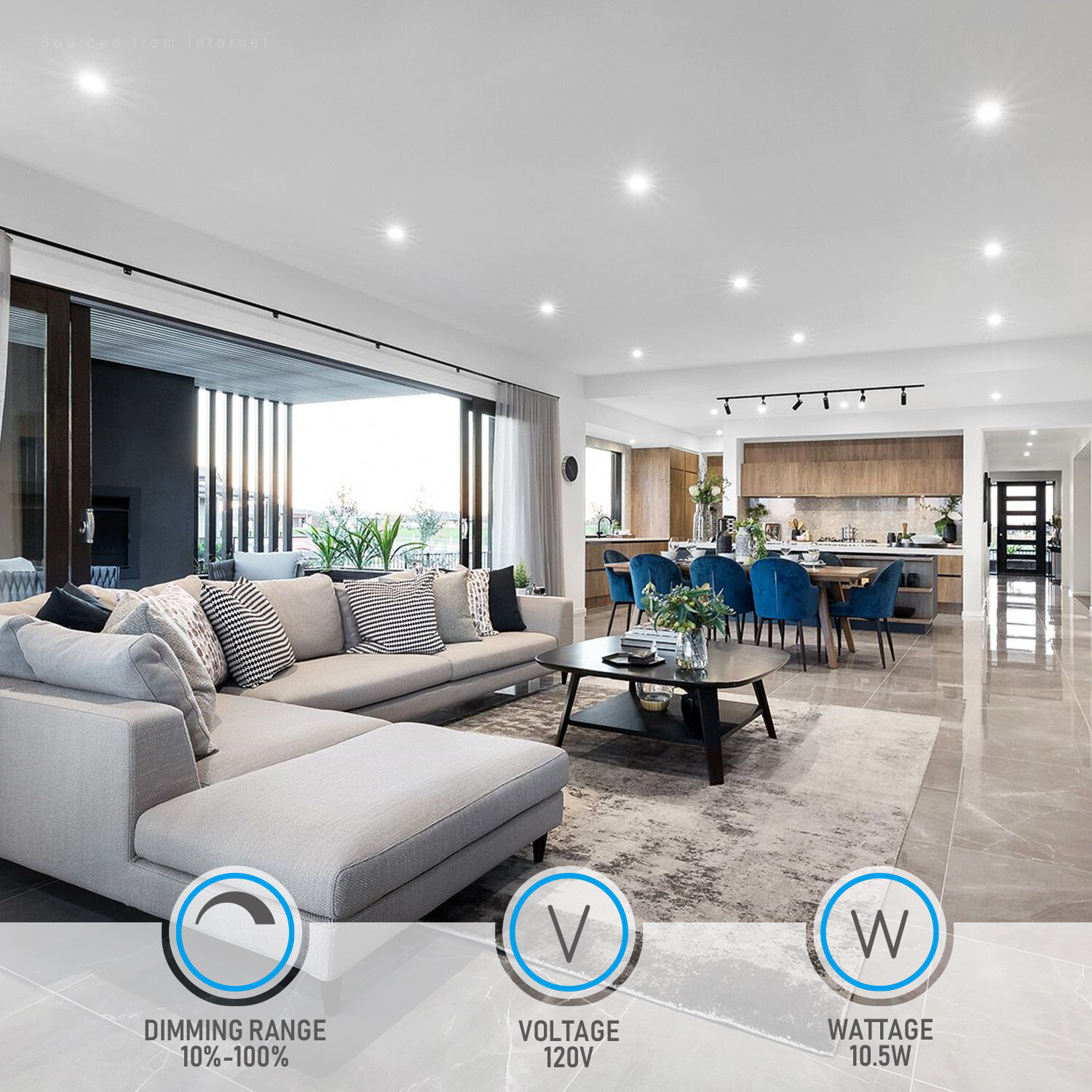 12-Pack 4 Inch LED Recessed Lighting with J-Box, 2700K-5000K Selectable gallery