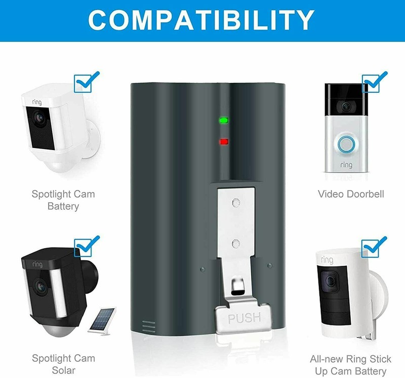 Rechargeable Li-ion Battery for Ring Video Doorbell 3 3+ 4 Spotlight Camera LOT gallery