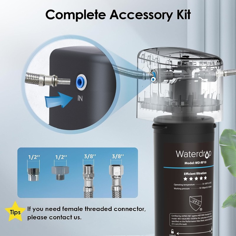 Waterdrop 10UA Under Sink Water Filter System,8K Gallons (2) gallery