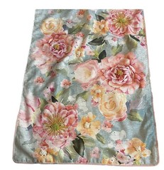 Nicole Miller Spring Floral Table Runner Spring Summer Roses Camellia 16×72