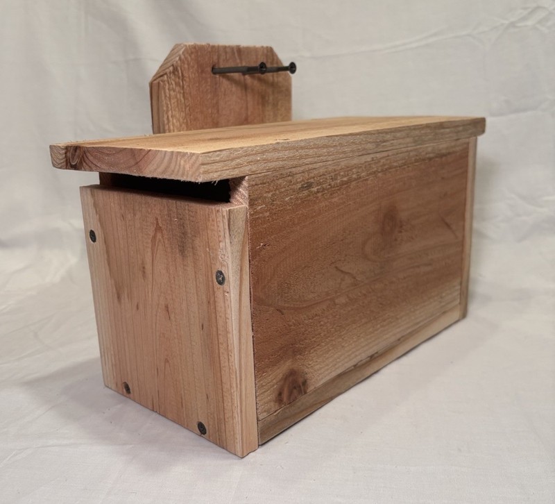Solid Cedar Backyard Squirrel House Nesting Box - Wooden Wildlife Box W Bedding gallery
