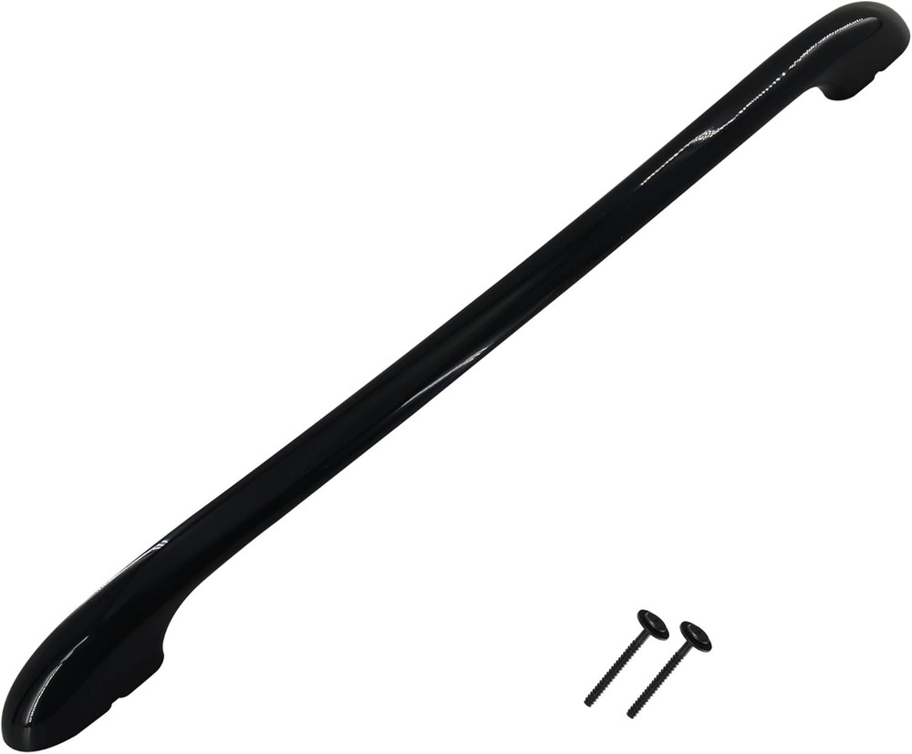 Black Handle Compatible with Frigidaire Kenmore Wall 5304458312 with 2 Screws